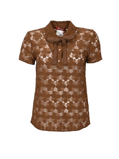 T-shirt MSTVELLO in pizzo Cioccolato MAX MARA STUDIO | 2616941011600002